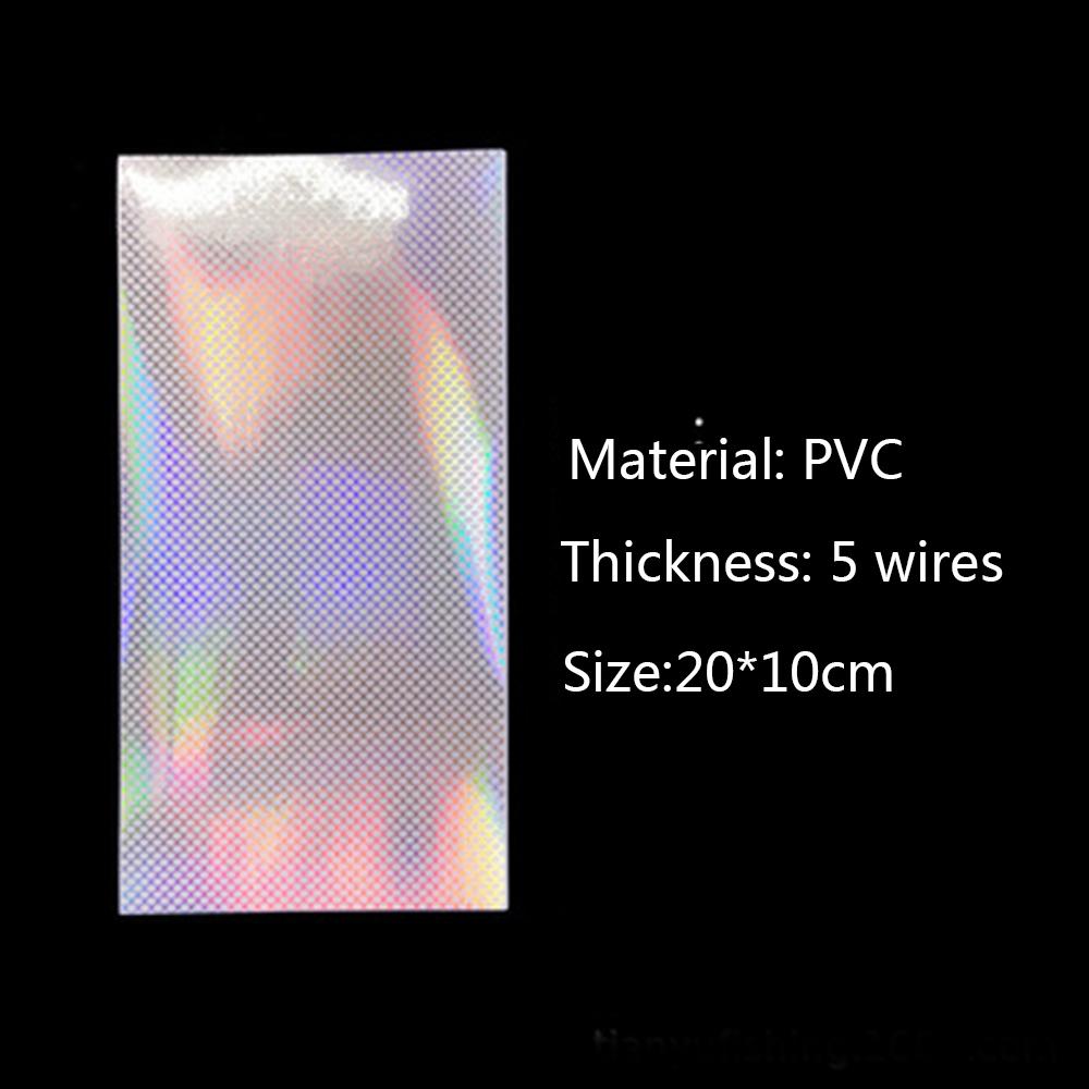 10*20 см рыболовная приманка, флэш-лента, материал для завязывания мушек, наклейка с изменением цвета, голографическая клейкая пленка