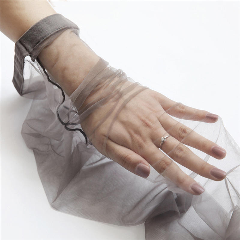 Women's Thin One Size Silk Stockings Ultra-thin Single Line Crotch Solid Color Socks Sexy Pantyhose Toe Transparent Socks