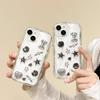 Для Apple 17Promax Клей Всевключающий Чехол для Мобильного Телефона для IPhone15 Смайлик 14 Бант 13 Звезда Любовь