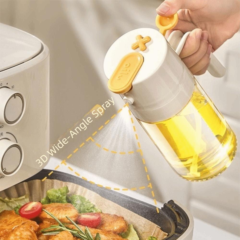 Glass Oil Dispenser 460ml Oil Storage Bottle Practical Oil Spray  Air Fryer