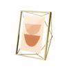 Umbra Prisma Photo 5x7 2L for Tabletop and Wall Mounted Photo Brass Frame, Inches, Size, Display,