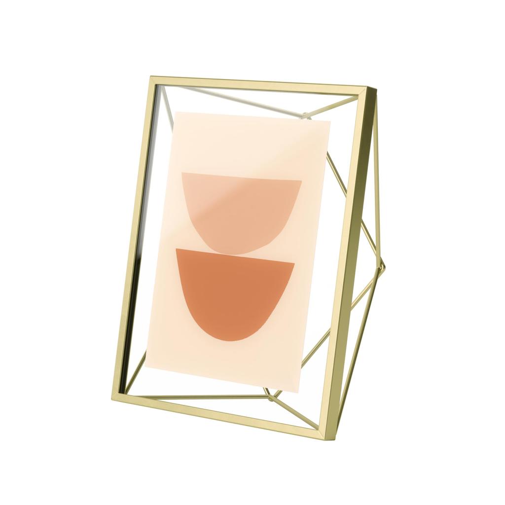 Umbra Prisma Фото 5x7 2L для Настольного и Настенного Монтажа Фото Латунная Рамка, дюймы, Размер, Дисплей,