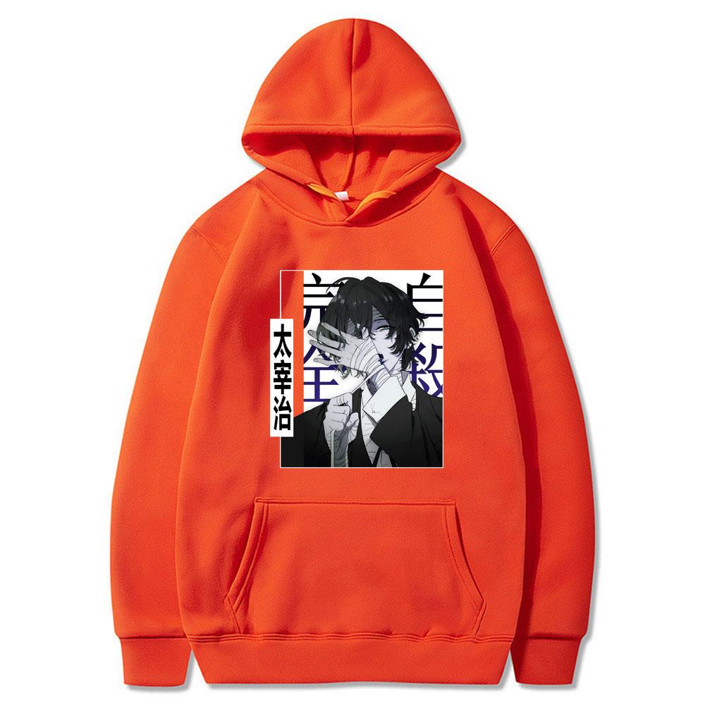 Толстовки с принтом японского аниме Bungou Stray Dogs, супер крутая толстовка с капюшоном Dazai Osamu, мужские модные свободные толстовки с капюшоном