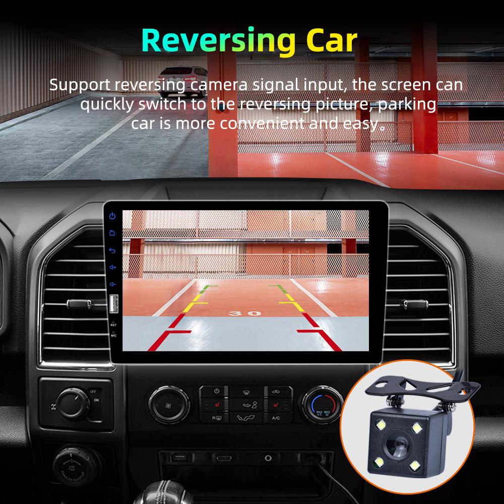 Reakosound 1 Din Автомобильное стерео радио 9 дюймов MP5 с сенсорным экраном Универсальный автомобильный мультимедийный плеер с Bluetooth FM-приемником Поддержка камеры заднего вида 7120C