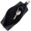 Вместительная ключница унисекс из натуральной кожи SHVIGEL Key Wallet 16227 Черная