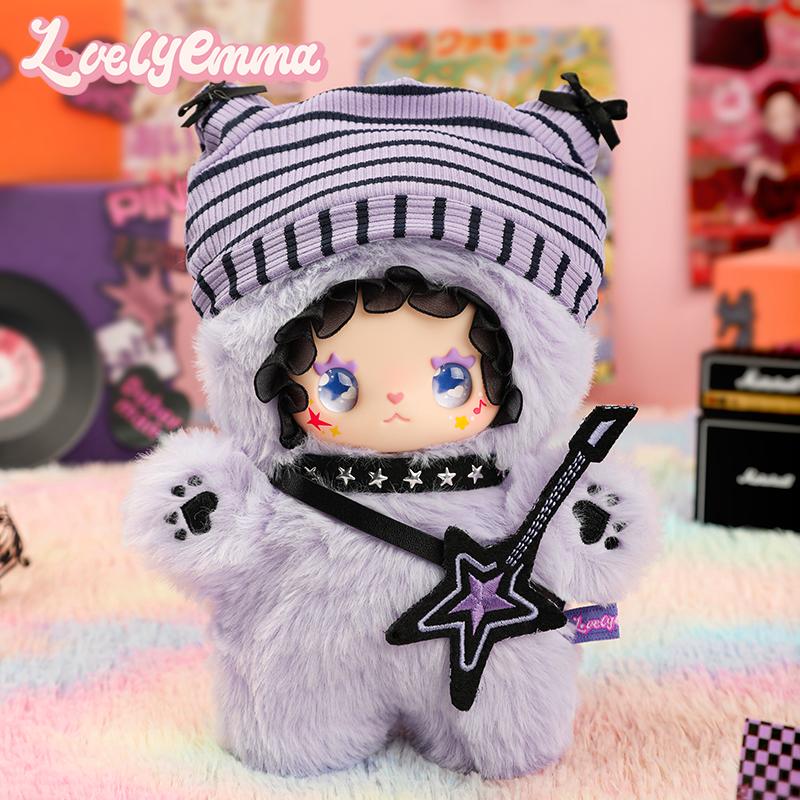 Прекрасная Плюшевая Кукла Эмма Эпохи Панк Blind Box Милое Виниловое Лицо Мягкая Игрушка Животное Коллекционная Декоративная Фигурка Подарок Для Девочек