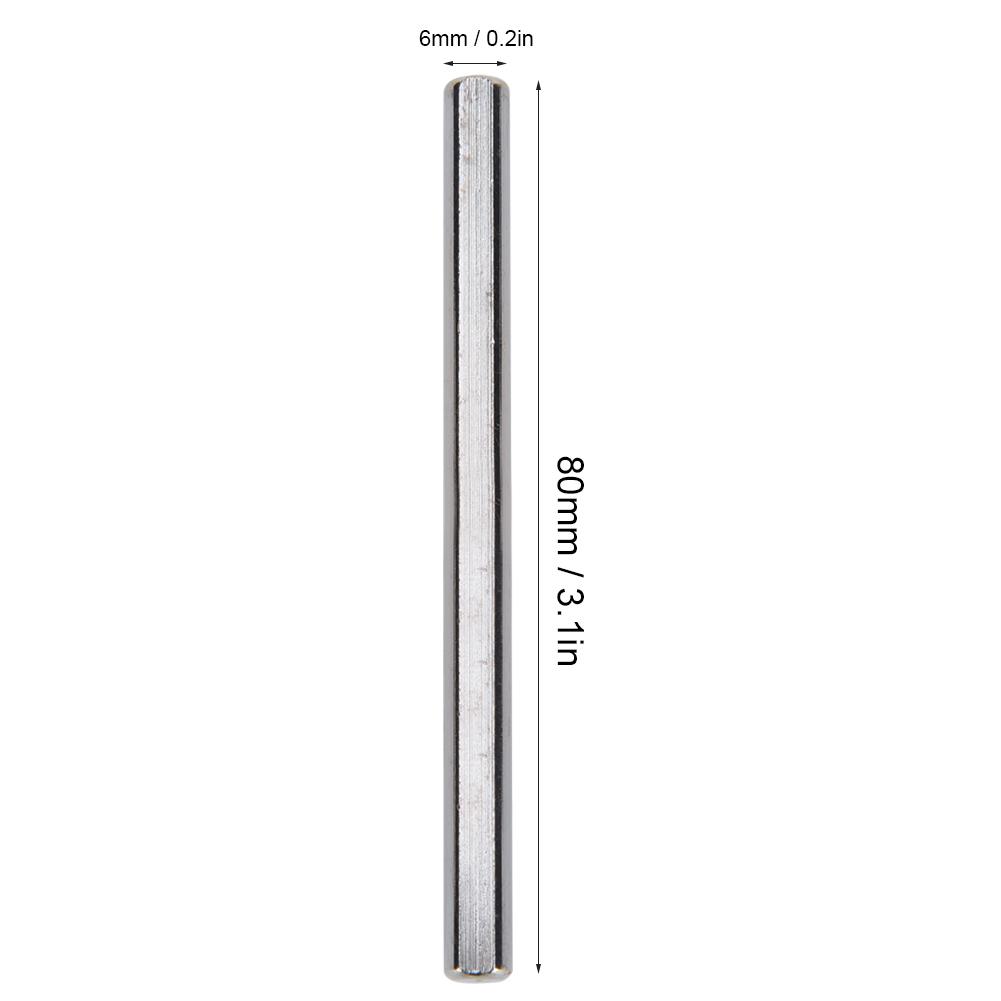 6Pcs Rod D Axle 303304 Stainless Steel Accuracy Ground Industrial Robot Parts 80x6mm