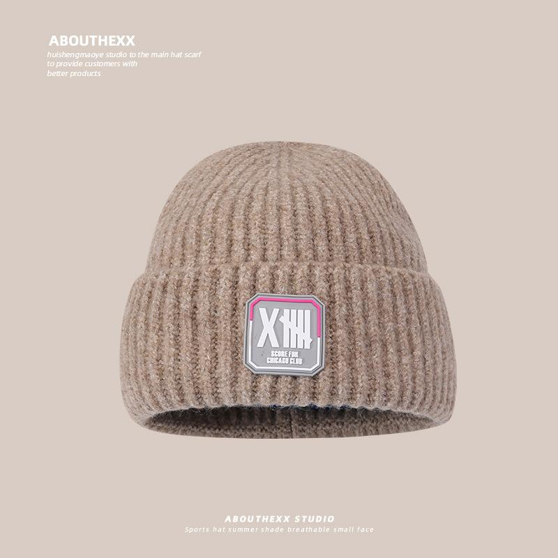 Hats for Women Warm Knitted Hats Korean Style Fashionable and Versatile Student Outdoor Cold Wool Hats Japanese Cold Hats Men