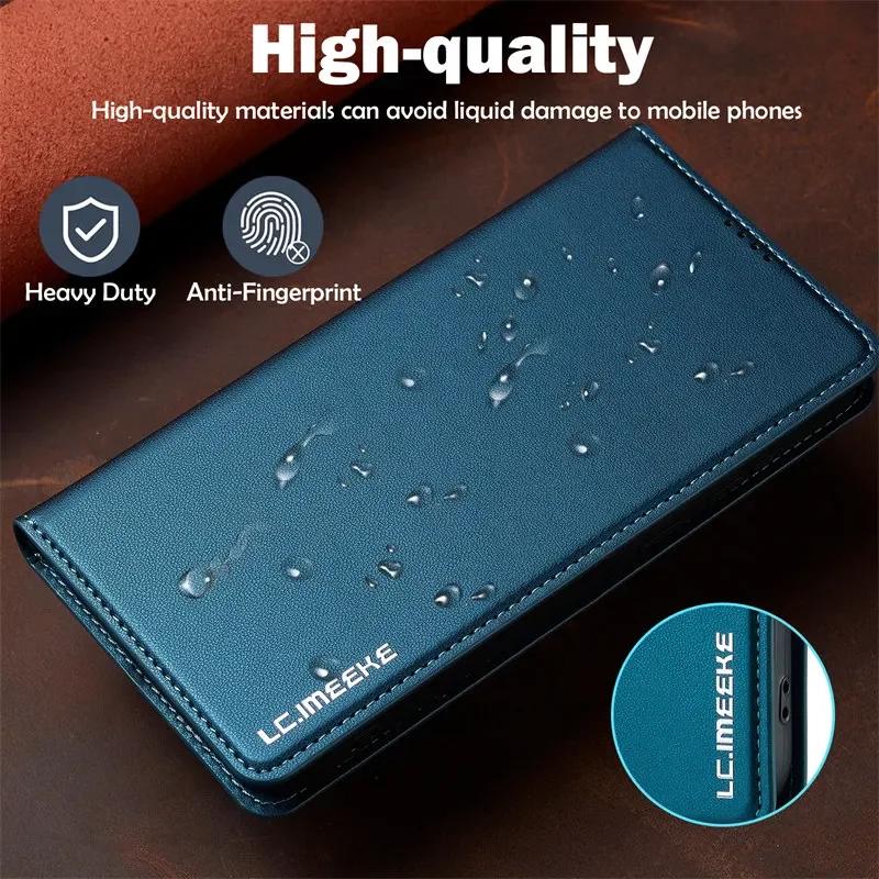 Магнитный кожаный чехол-книжка для Samsung Galaxy S25 Edge S24 FE S23 Plus S22 S21 Ultra A16 A36 A56 A15 A55 Кошелек с обложкой для карт