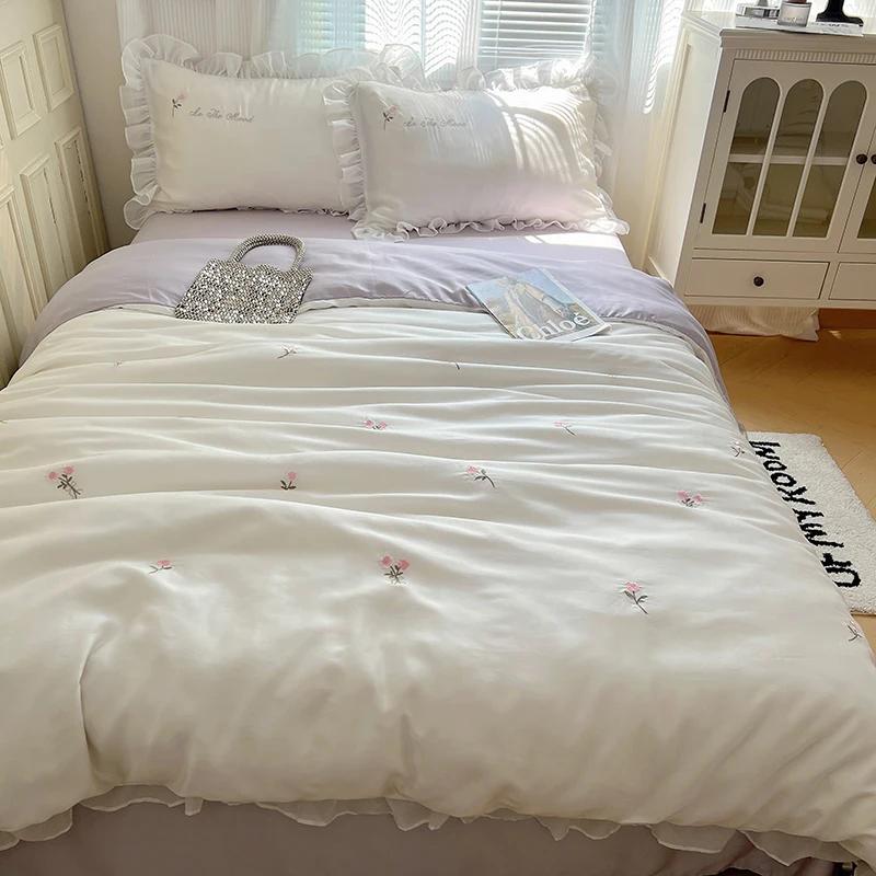 Летнее одеяло 1 шт. Прохладное одеяло Новое жаккардовое кружево Корейская версия Летнее одеяло для кондиционирования воздуха Машинная стирка Бытовое Подарок для мамы