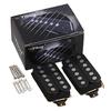 Yibuy 2-Pack Black Humbucker Pickups, Dual Coil, Metal + Magnet, Bridge & Neck Set for Electric Guitar