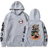 Demon Slayer Anime Pattern Men Hoodies Comfortable Oversized Autumn and Winter Sweatshirt Streetwear