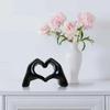 Resin Sculpture Figurines Art Crafts Desktop Ornament Nordic Love Gesture Statues  Office Home