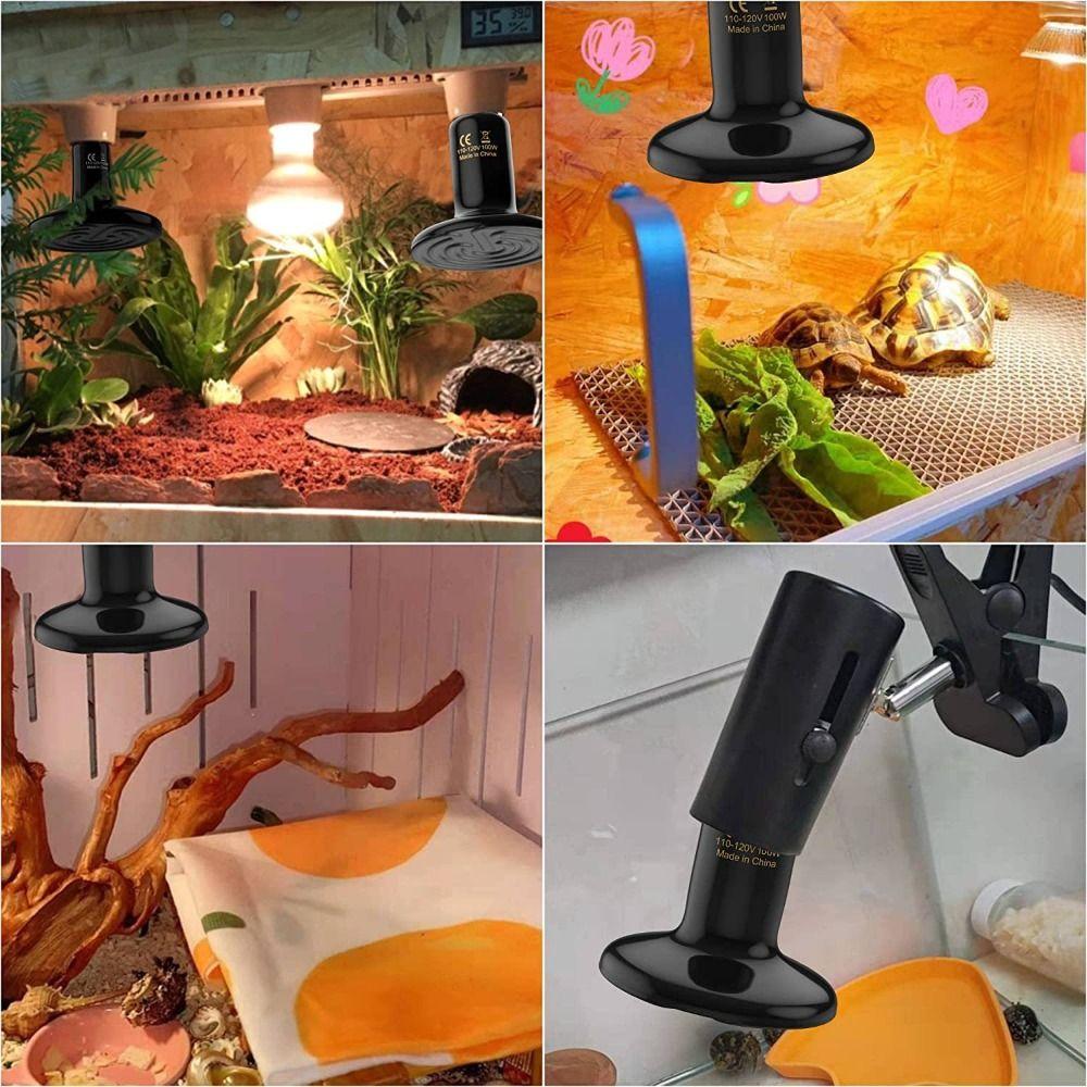 220V Ceramic Emitter Heat Lamp Bulb Infrared Animals Heater Frog Snake Lizard