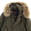 WOOLRICH Made in Moldova Arctic Parker S khaki ARCTIC PARKA Raccoon fur Men's Used
