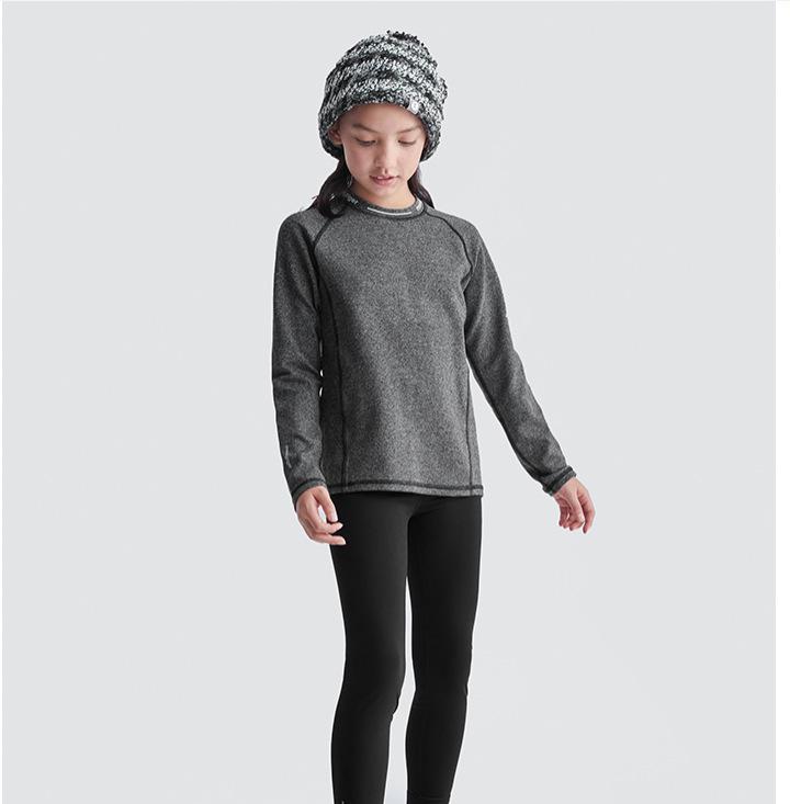 Детский топ с длинным рукавом для йоги и фитнеса, быстросохнущий