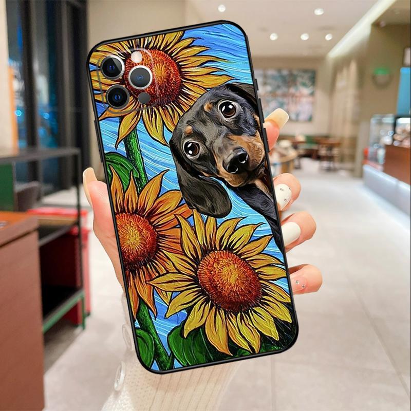 Чехол для телефона с изображением таксы для iPhone 17 Air 16 15 13 11 12 14 Pro Max mini 15 16 Plus 16e Защитная крышка