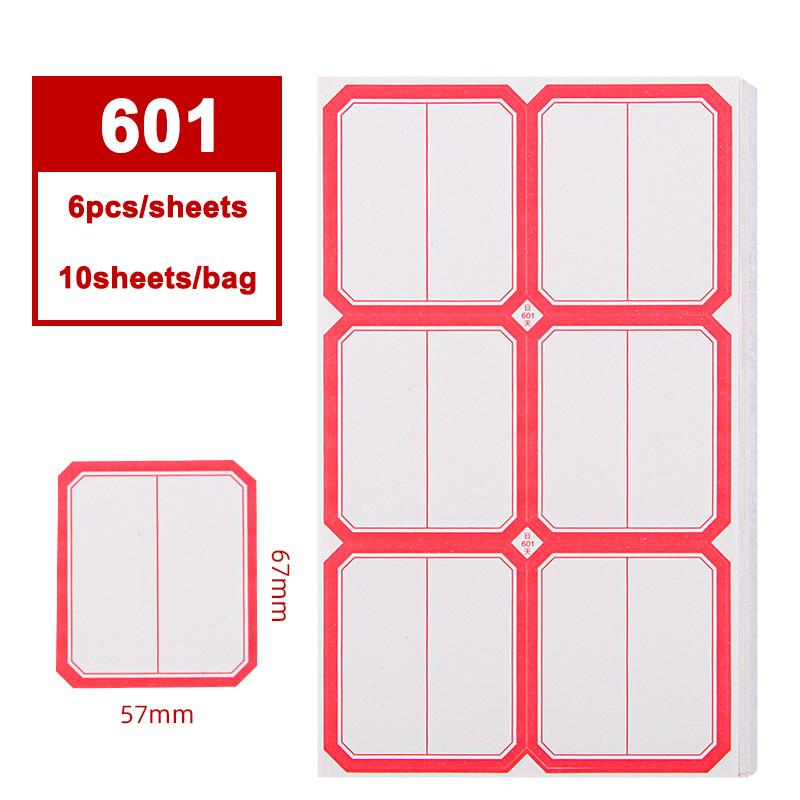 Various Models of Office Self-adhesive Label Paper Oral Paper Self-adhesive Label Stickers Handwritten Price Paper Name Stickers