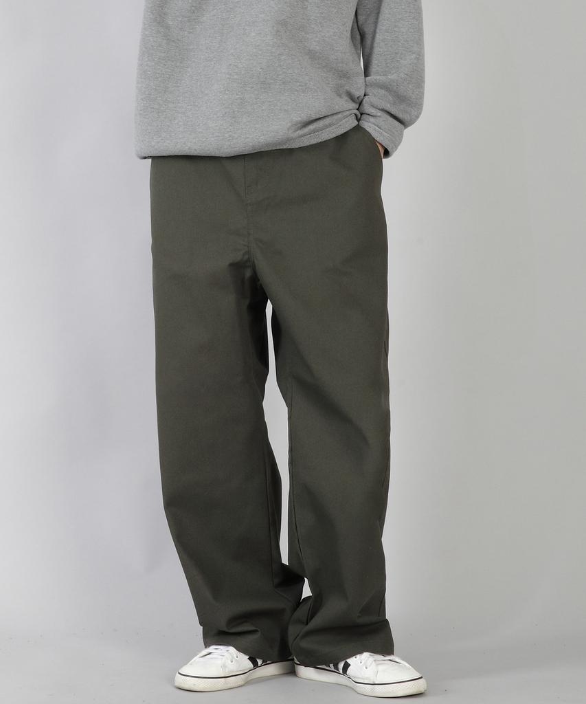 Seinteukeulu Брюки с широкими пуговицами Ex Wide Button Pants Ewb-377 Хаки