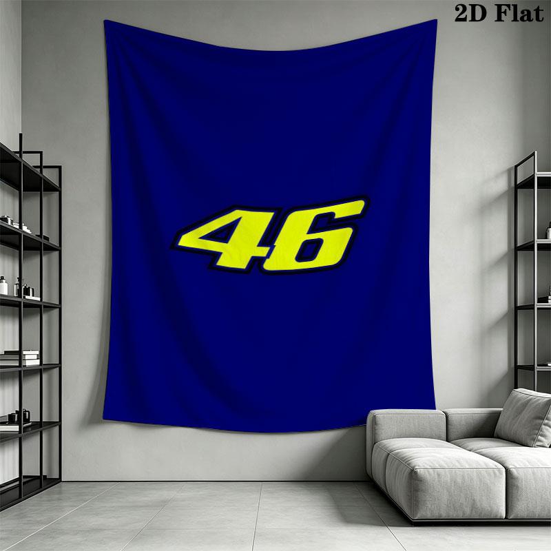 Rossi Code Wall Tapestry Aesthetic Wall Hanging Printed Fabric Blanket Decorative Tapestries for Bedroom Living Room Home Decor