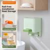 Dustproof Lid Press Cotton Swab Box Free-standing Hanging Cotton Swabs Holder  Home