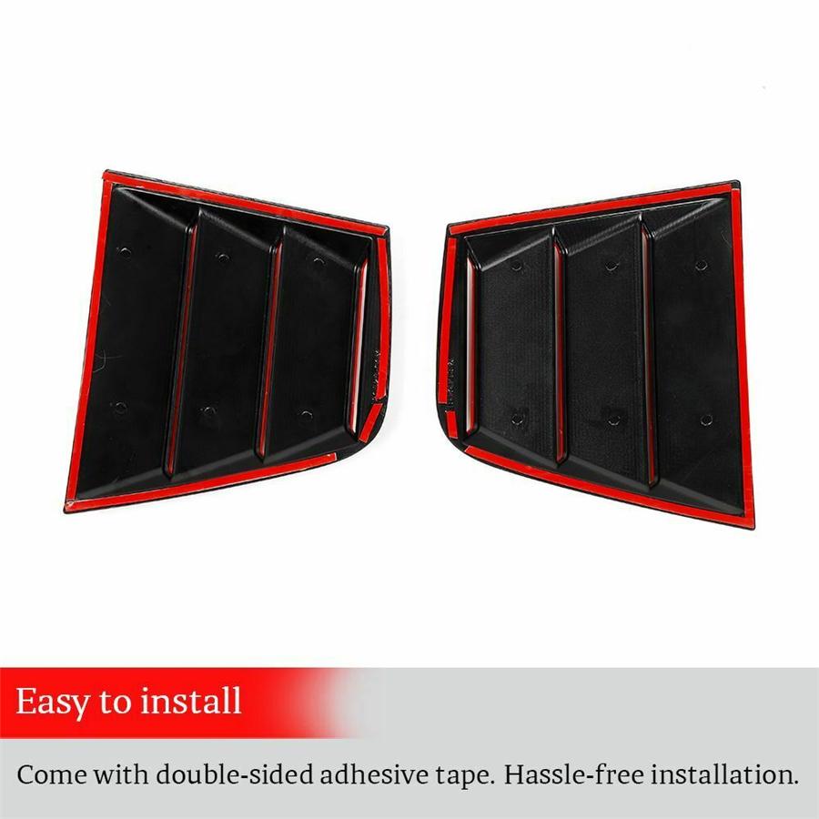 Черный+Красный Задний Боковой Жалюзи Крышка Накладка Для Dodge Charger 2011-2021