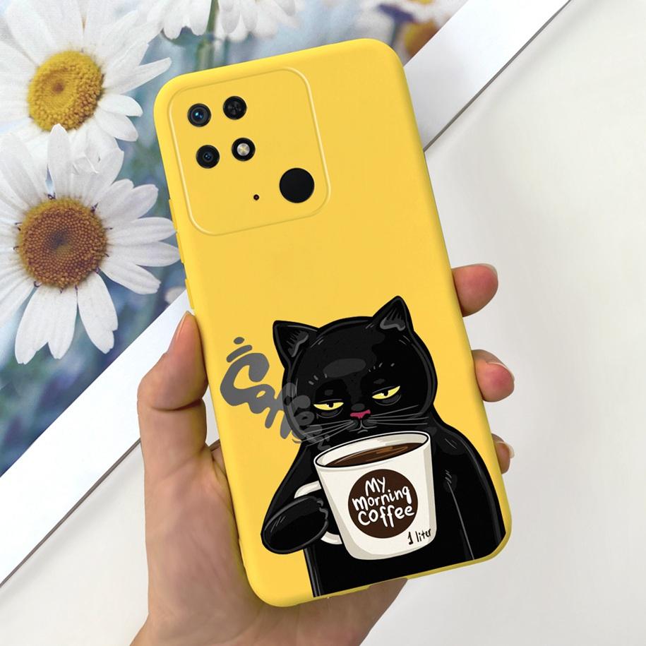 Чехол для Redmi 10C Чехол для Xiaomi Redmi 10 Power Модный Цветочный Тонкий Мягкий Силиконовый Чехлы для Телефона Для Xiaomi Redmi 10C 10 C Funda