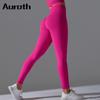 Auroth бесшовные женские брюки для йоги, спортивные колготки с высокой талией для тренировок, фитнес-леггинсы