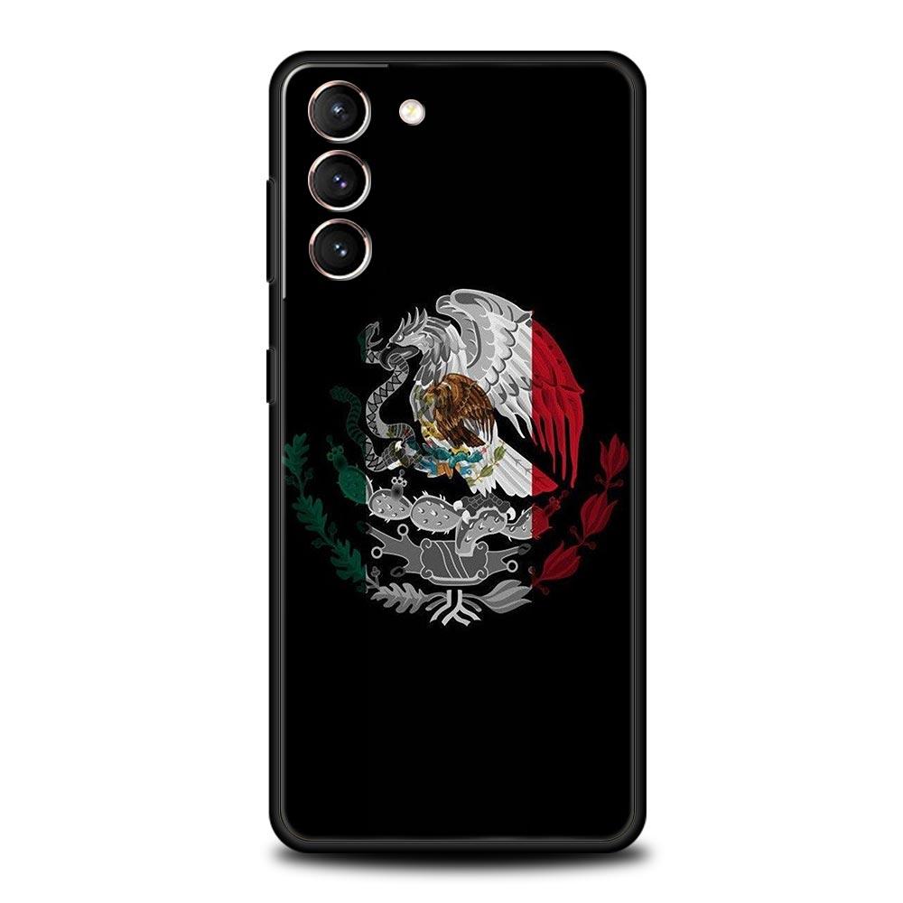 Mexico Flag Phone Case For Samsung Galaxy S24 S23 S22 S20 Ultra S21 FE 5G S10 S9 Plus S10E S8 Soft Silicone Cover