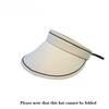 Stylish Summer Empty Top Sun Hat Wide Brim Visor Hat Women Portable Outdoor Sports Beach Cycling Uv Protection Sunshade Hat