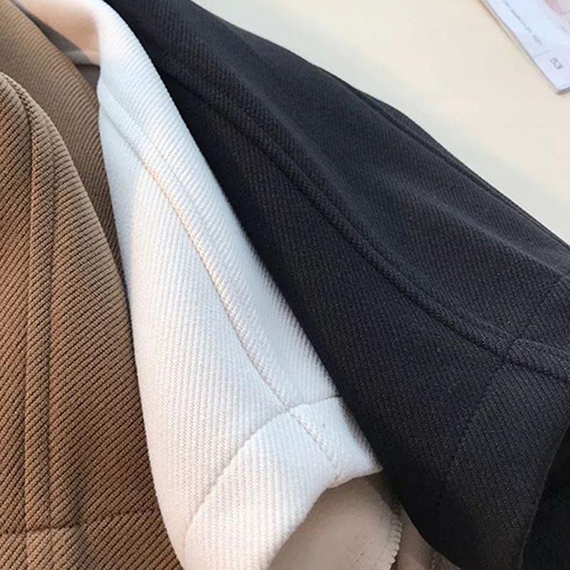 Брюки женские больших размеров, утолщенные, эластичные, с высокой талией, длинные брюки, однотонные, флисовые, повседневные брюки с широкими штанинами