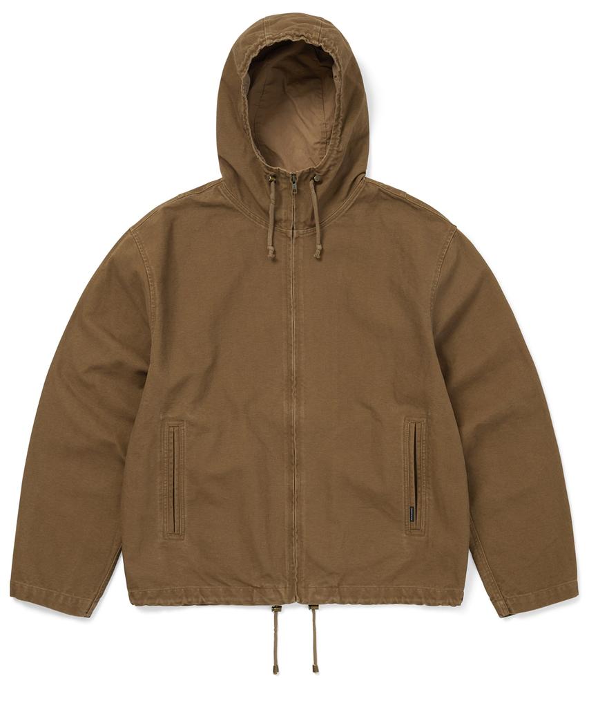 THISISNEVERTHAT Canvas Hooded Jacket Light Brown