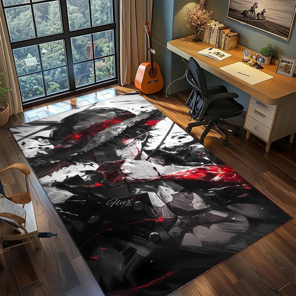 Luffy Bedroom & Gamer Room Carpet Rug, Non Slip Washable Large Area Floor Mat Home Decor.-TING