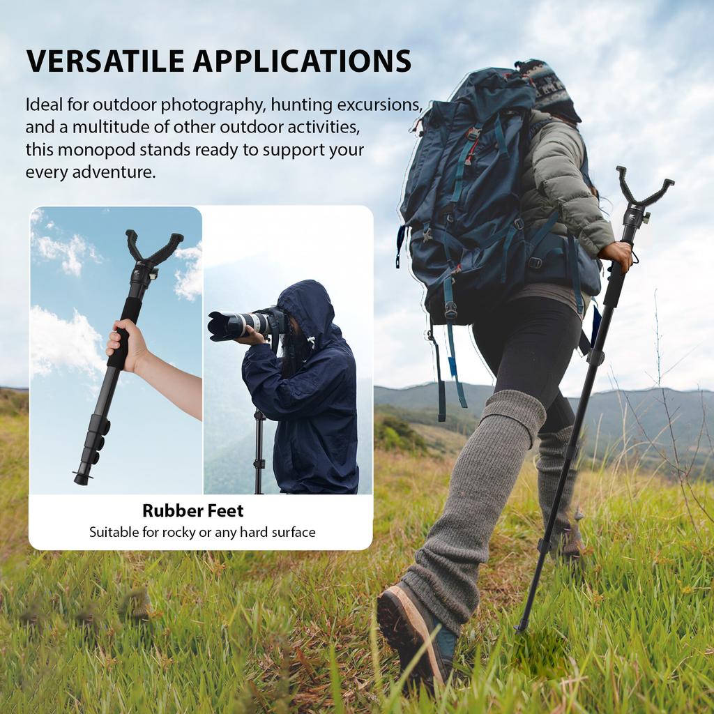 BAFANG P-01 Photography Monopod Stand 52-140 Cm/ 20.5-55 Inch Extendable Monopod Bracket Aluminum