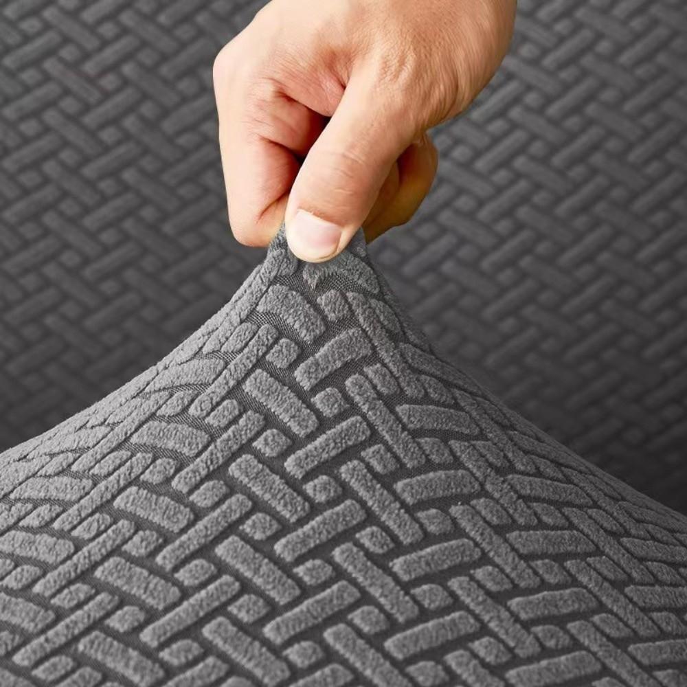 Solid Color Recliner Sofa Covers Stretch Fabric T Jacquard Cover New Couch Slipcovers