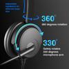  131 One Ear Headset, USB Headphones, Head Mounted Computer Headphones for Call Center Headsets in Right and Left Ear with Volume Control in Cable