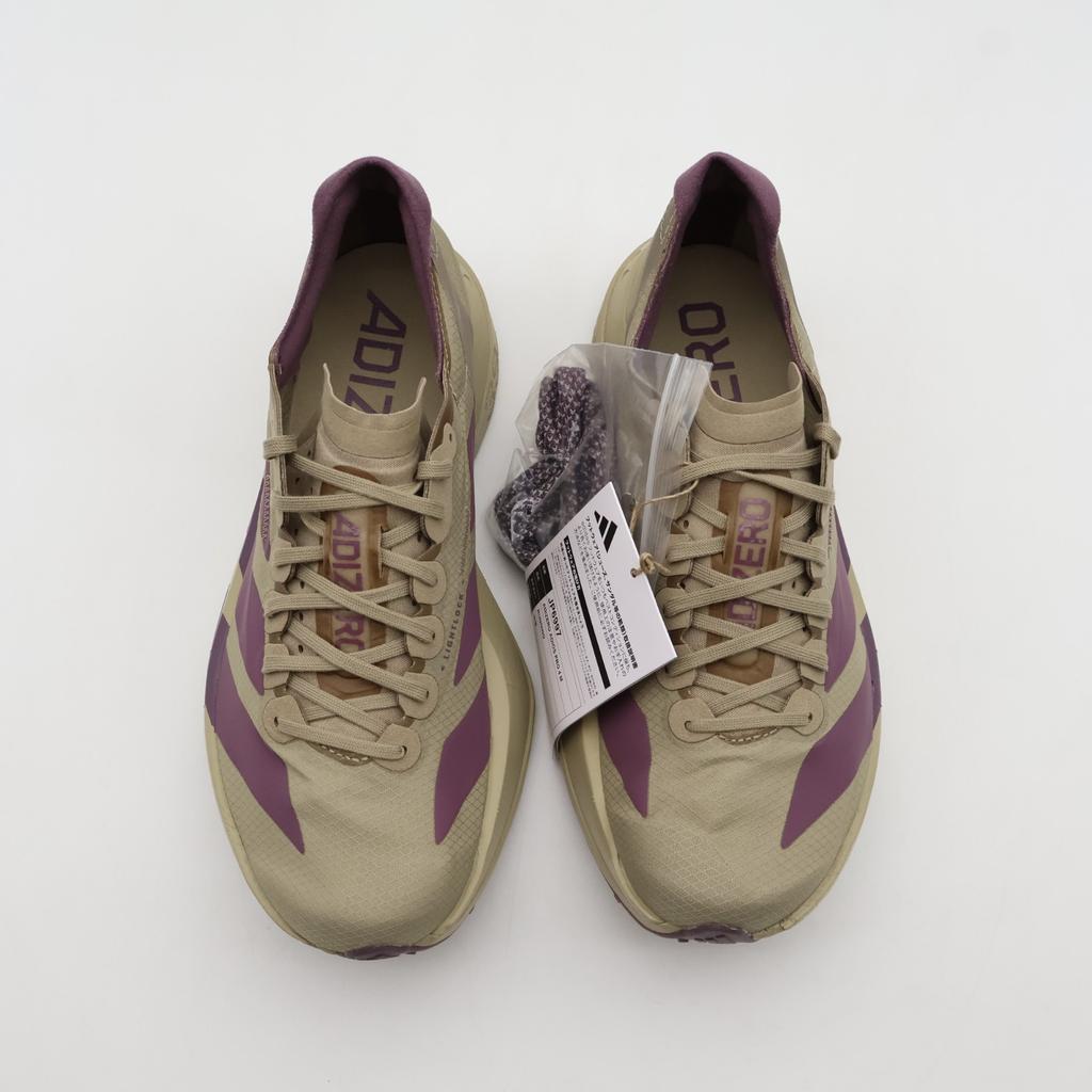 JP6997 adidas Adizero Adios Pro 4 Blanch Cargo Shadow Fig Iron Metallic (Мужской)