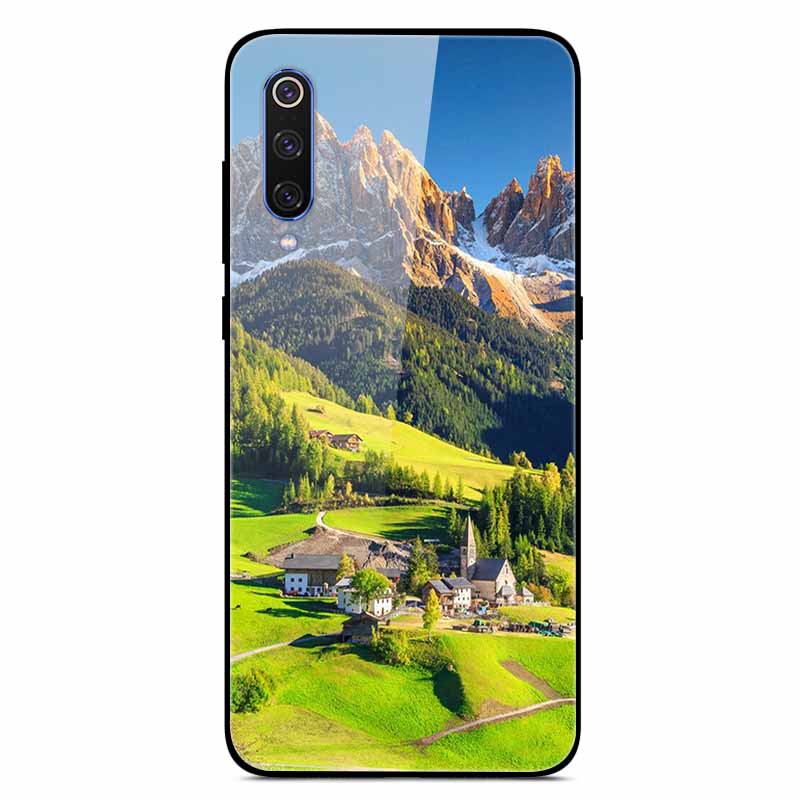 Чехлы для Xiaomi Mi A3 Роскошные Чехлы для Телефона из Закаленного Стекла Космические для Xiaomi MI 9 Lite Чехол 9lite MiA3 Жесткий Защитный Задний Корпус