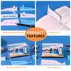 Surfing Theme 3D Tear Off Memo Pad Weekly Calendar Note Block the Great Wave 3D Art Memo Pad with Light and Pen Holder Hole
