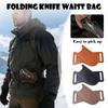 Кожаный чехол ручной работы для EDC-ремня для складного ножа, поясная сумка для 5-дюймового складного ножа