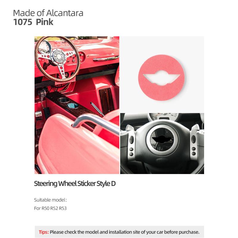 Для Mini Cooper R55 R56 R57 R60 R50 R52 R53 F56 F54 F60 Из Алькантары Накладка на руль Наклейка Аксессуары для интерьера автомобиля