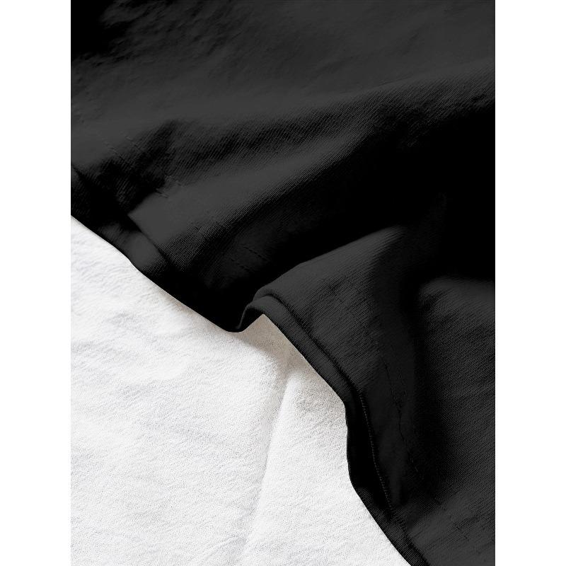 Европейские размеры Мужская футболка | Принт в эко-стиле для улицы, Дышащая, Летняя, Машинная стирка, Обычная посадка, Повседневный стиль, Круглый вырез