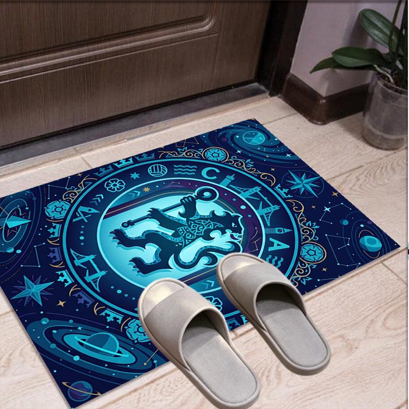 Chelsea Football Club Pattern Rug, Indoor/Outdoor Mat, for Picnic, Gameroom, Bedroom, Office, Living Room, Home Decor Carpet, Birthday Gift