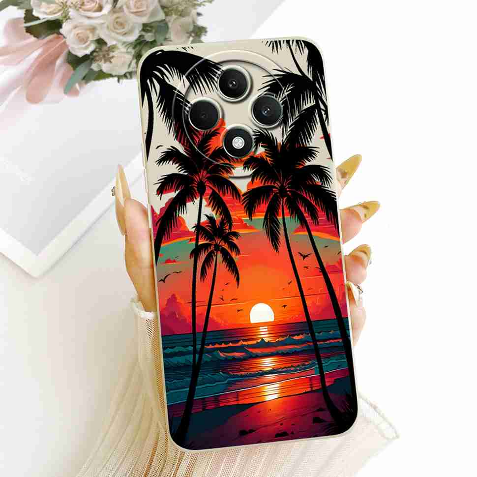 Чехол для OPPO Reno 12F 5G Прозрачный Милый Кот OPPO Reno12 F Reno12F Reno 12 F 5G CPH2637 Ударопрочный Мягкий Чехол для Телефона Полная Защита