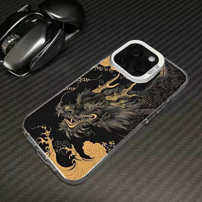 Модель к Новому году Дракона подходит для чехла для мобильного телефона iphone16promax премиум-класса Apple 15 новый 14/13/12