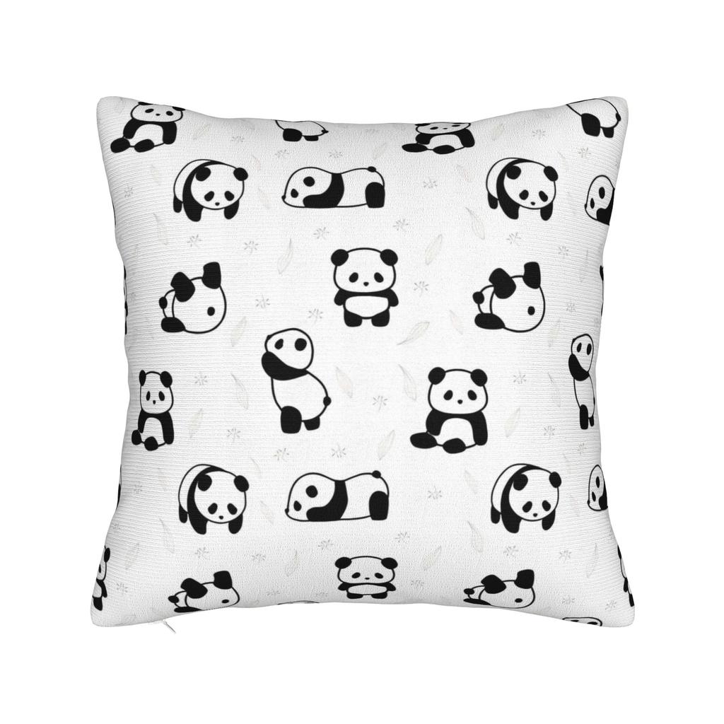 Panda Animal Pillowcase Polyester Cushion Cover Decor Throw Pillow Case Cover Seat 40*40Cm