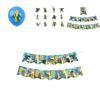 Zelda Game Themed Birthday Party Decoration Set With Banners, Cake Toppers, And Balloons Starry Sky Brand