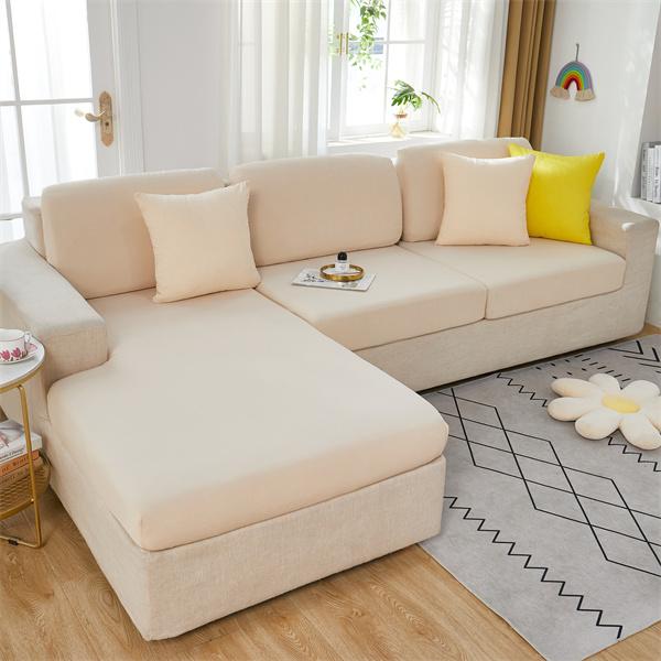Cool Fabric Sofa Seat Cushion Cover Stretch Jacquard Summer Chair Cover Washable Removable Sofa Cover Home Furniture Protector