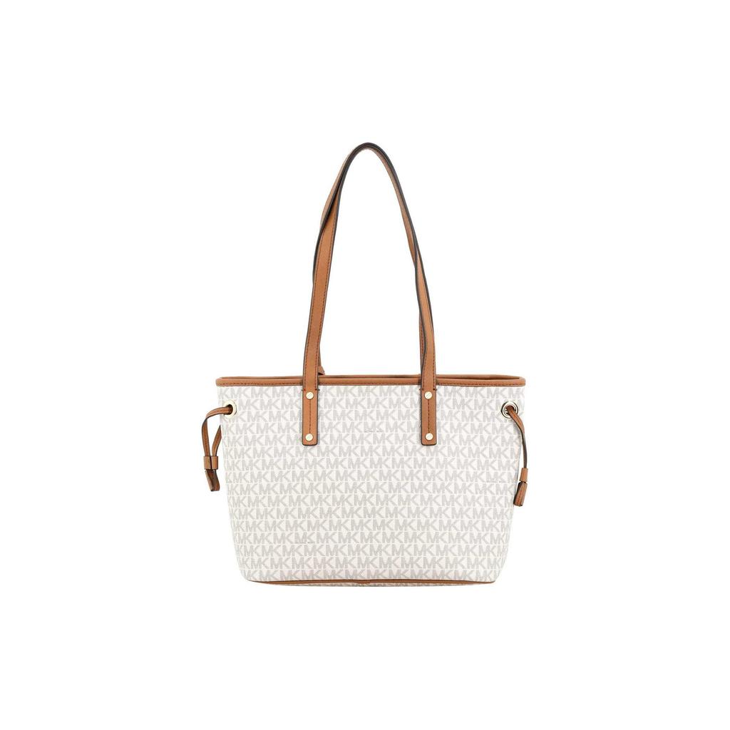 New MICHAEL KORS Jet Set Travel Leather Tote Bag, Shopping Bag, Shoulder Bag, Handbag Regular Women's Vanilla White 35T9GTVT1V-150