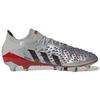 Adidas Predator Freak .1 С круглым носком на шнуровке AG (Резиновые короткие шипы) Прочные футбольные бутсы Мужские футбольные бутсы Серебристо-черные Q46410